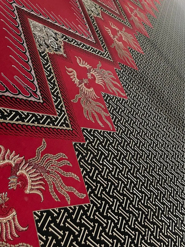 Detail batik buatan Pabrik Batik Solo
