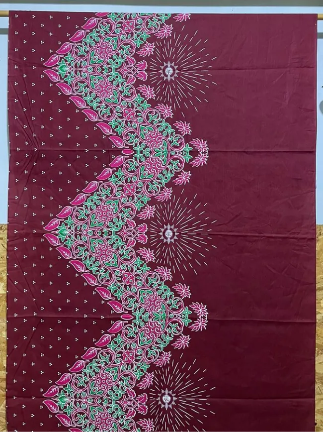 Detail tekstil batik Pabrik Batik Solo
